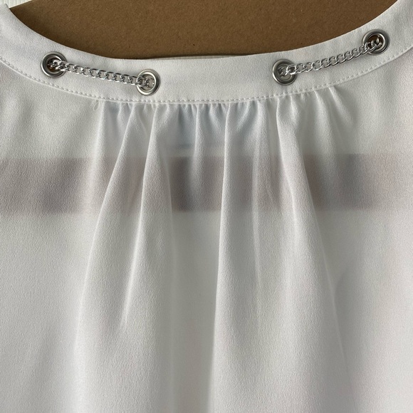 NEW YORK & COMPANY White Long Sleeve Top Medium Size New - Picture 7 of 7